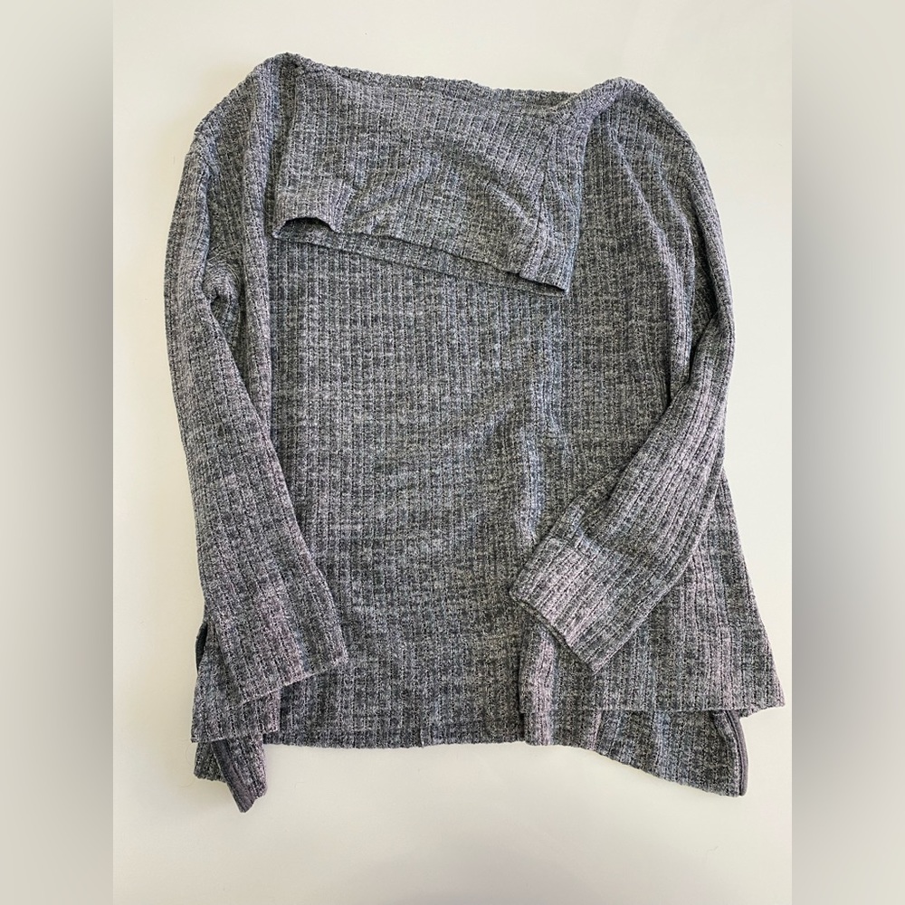 Maeve Gray Cowl-neck Sweater